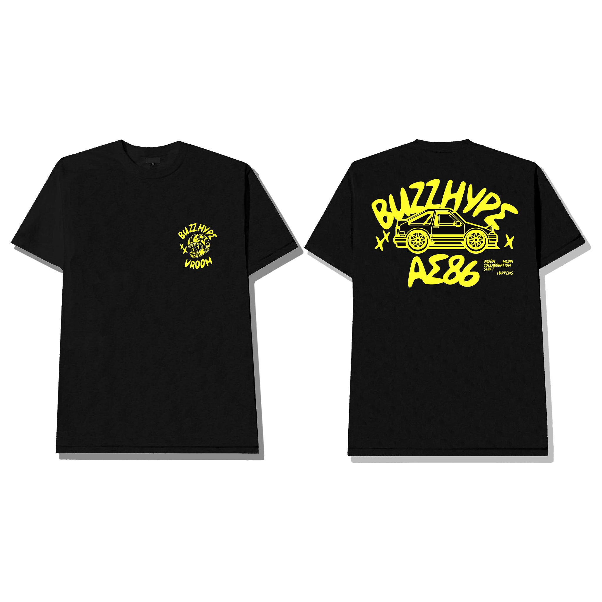 Vroom x BUZZHYPE AE86 in Black Tee