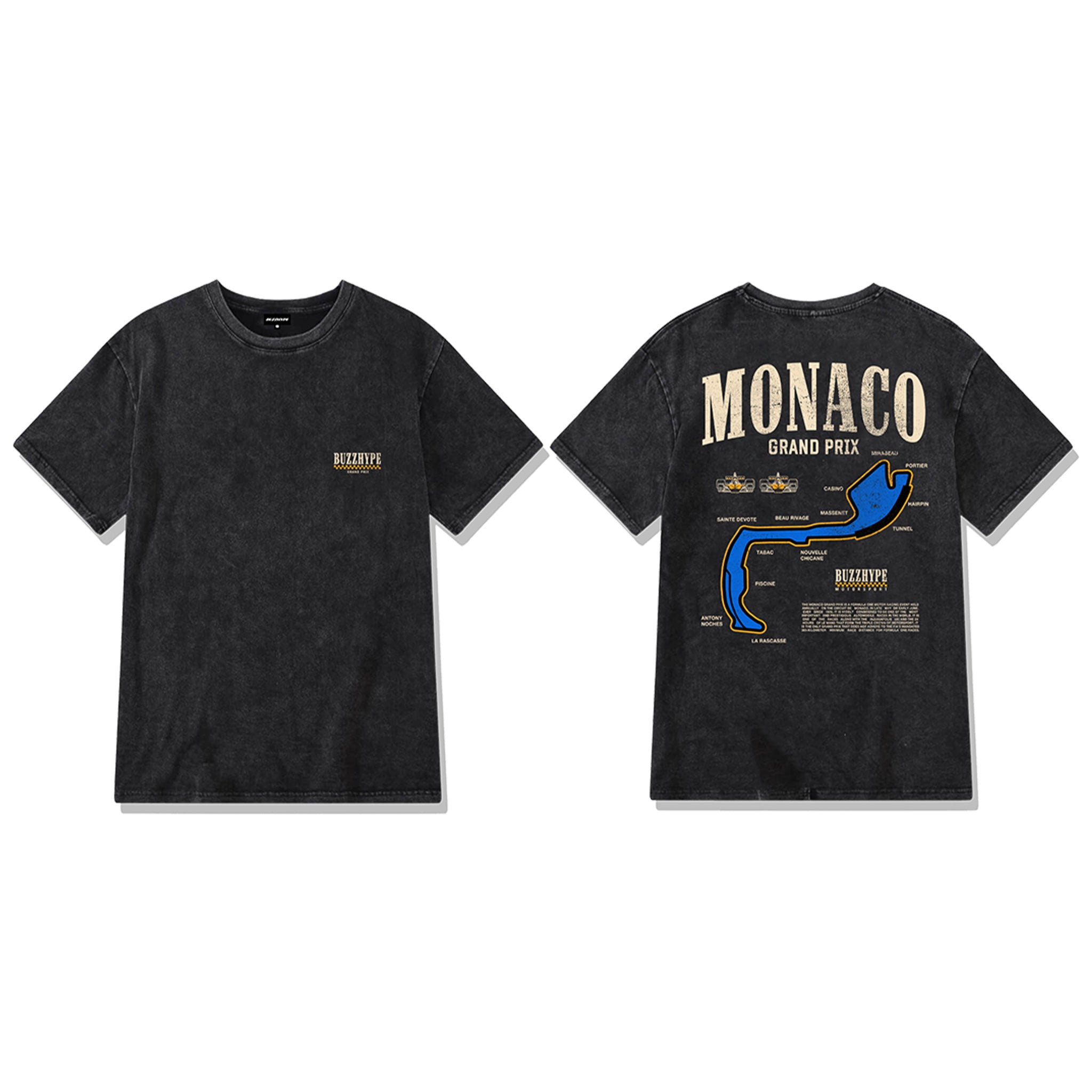 Vintage Grand Prix in Black Acid Tee