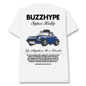 Porsche Safari in White Tee