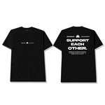 Load image into Gallery viewer, Support Each Other in Black Tee
