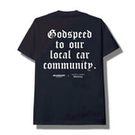 Load image into Gallery viewer, Manila Street Chronicles x BUZZHYPE Godspeed in Black tee
