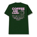Load image into Gallery viewer, Cars &amp; Coffee in Emerald Green tee
