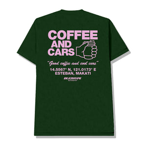 Cars & Coffee in Emerald Green tee