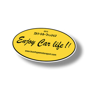 Enjoy Car Life !! Oval sticker